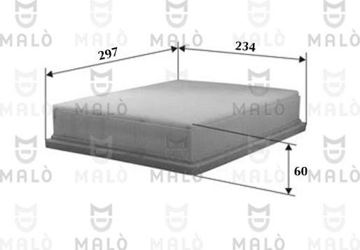 AKRON-MALÒ 1500125 - Повітряний фільтр autozip.com.ua