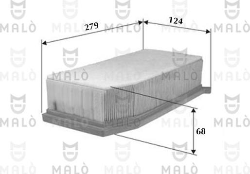 AKRON-MALÒ 1500121 - Повітряний фільтр autozip.com.ua
