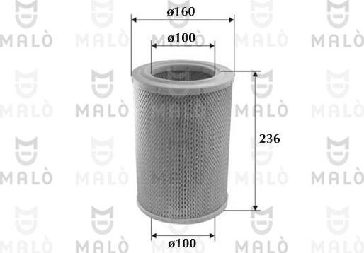 AKRON-MALÒ 1500123 - Повітряний фільтр autozip.com.ua