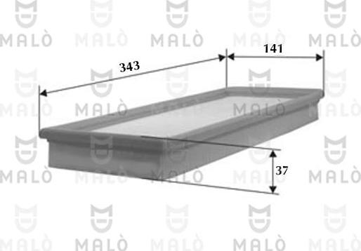 AKRON-MALÒ 1500349 - Повітряний фільтр autozip.com.ua
