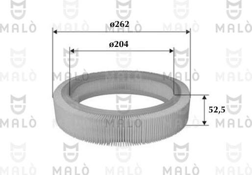 AKRON-MALÒ 1500343 - Повітряний фільтр autozip.com.ua