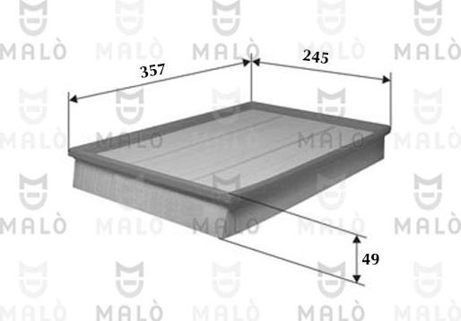 AKRON-MALÒ 1500311 - Повітряний фільтр autozip.com.ua