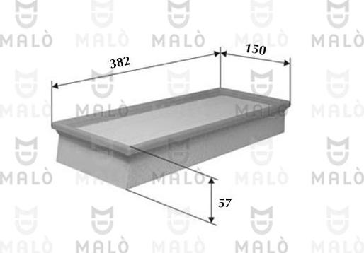 AKRON-MALÒ 1500313 - Повітряний фільтр autozip.com.ua
