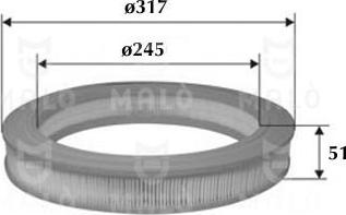 AKRON-MALÒ 1500295 - Повітряний фільтр autozip.com.ua