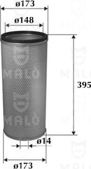 AKRON-MALÒ 1500255 - Фільтр додаткового повітря autozip.com.ua
