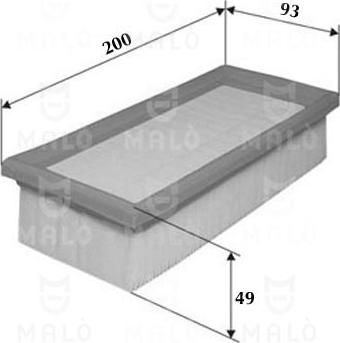 AKRON-MALÒ 1500204 - Повітряний фільтр autozip.com.ua