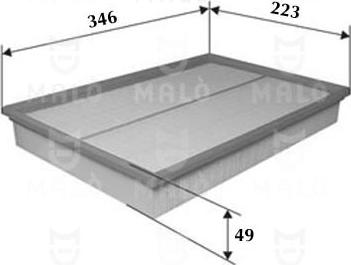 AKRON-MALÒ 1500281 - Повітряний фільтр autozip.com.ua