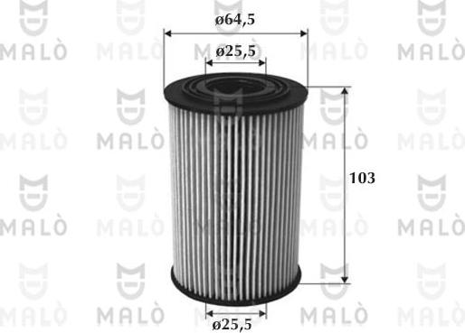 AKRON-MALÒ 1510093 - Масляний фільтр autozip.com.ua