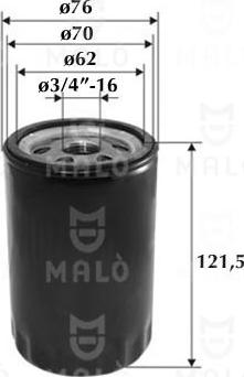 AKRON-MALÒ 1510059 - Масляний фільтр autozip.com.ua