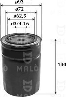 AKRON-MALÒ 1510056 - Масляний фільтр autozip.com.ua
