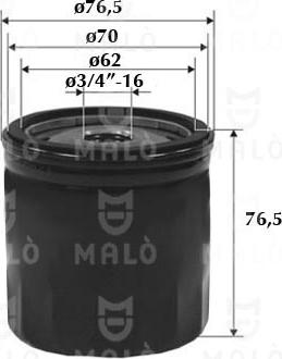 AKRON-MALÒ 1510051 - Масляний фільтр autozip.com.ua