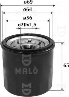 AKRON-MALÒ 1510064 - Масляний фільтр autozip.com.ua