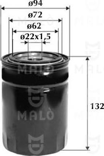 AKRON-MALÒ 1510063 - Масляний фільтр autozip.com.ua