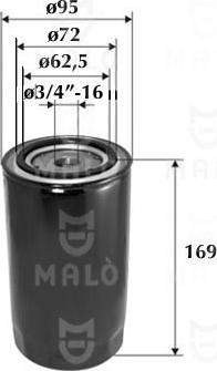 AKRON-MALÒ 1510085 - Масляний фільтр autozip.com.ua