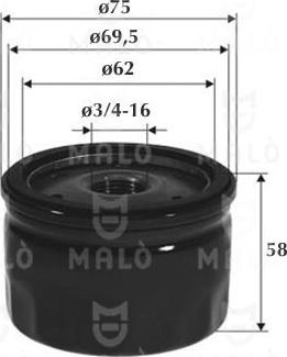 AKRON-MALÒ 1510075 - Масляний фільтр autozip.com.ua