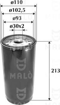 AKRON-MALÒ 1510078 - Масляний фільтр autozip.com.ua