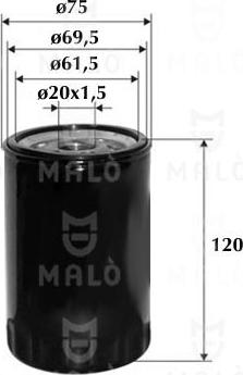 AKRON-MALÒ 1510146 - Масляний фільтр autozip.com.ua