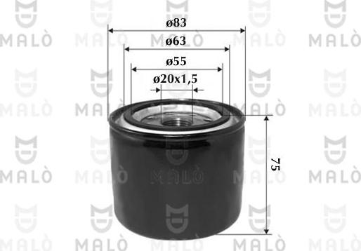 AKRON-MALÒ 1510106 - Масляний фільтр autozip.com.ua
