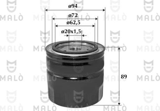 AKRON-MALÒ 1510101 - Масляний фільтр autozip.com.ua