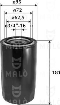 AKRON-MALÒ 1510118 - Масляний фільтр autozip.com.ua