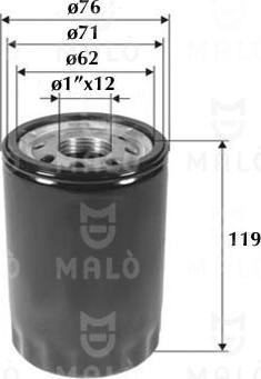 AKRON-MALÒ 1510188 - Масляний фільтр autozip.com.ua
