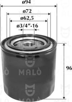AKRON-MALÒ 1510136 - Масляний фільтр autozip.com.ua