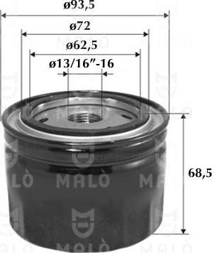 AKRON-MALÒ 1510137 - Масляний фільтр autozip.com.ua