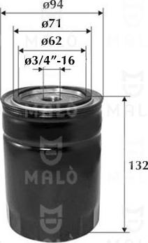 AKRON-MALÒ 1510126 - Масляний фільтр autozip.com.ua