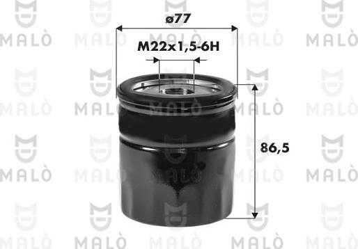 AKRON-MALÒ 1510246 - Масляний фільтр autozip.com.ua