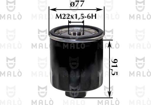 AKRON-MALÒ 1510242 - Масляний фільтр autozip.com.ua