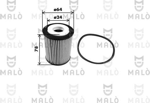 AKRON-MALÒ 1510251 - Масляний фільтр autozip.com.ua