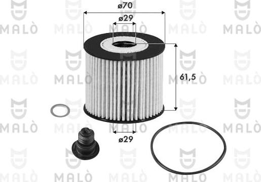 AKRON-MALÒ 1510253 - Масляний фільтр autozip.com.ua