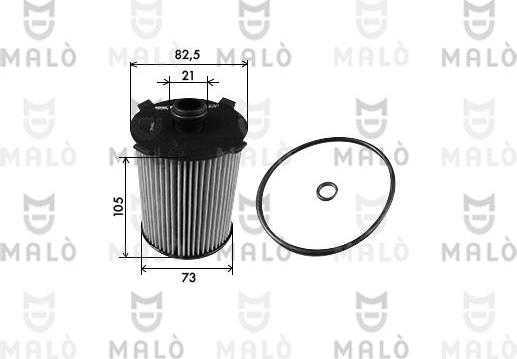 AKRON-MALÒ 1510230 - Масляний фільтр autozip.com.ua