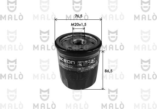 AKRON-MALÒ 1510232 - Масляний фільтр autozip.com.ua