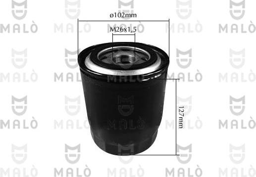 AKRON-MALÒ 1510226 - Масляний фільтр autozip.com.ua
