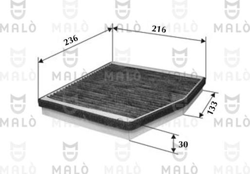 AKRON-MALÒ 1530642 - Фільтр, повітря у внутрішній простір autozip.com.ua