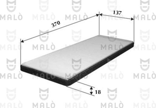 AKRON-MALÒ 1530601 - Фільтр, повітря у внутрішній простір autozip.com.ua