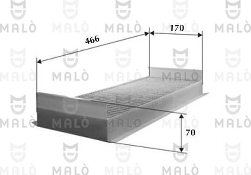 AKRON-MALÒ 1530852 - Фільтр, повітря у внутрішній простір autozip.com.ua