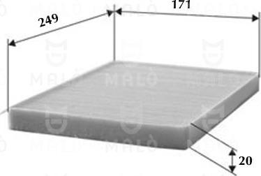 AKRON-MALÒ 1530261 - Фільтр, повітря у внутрішній простір autozip.com.ua