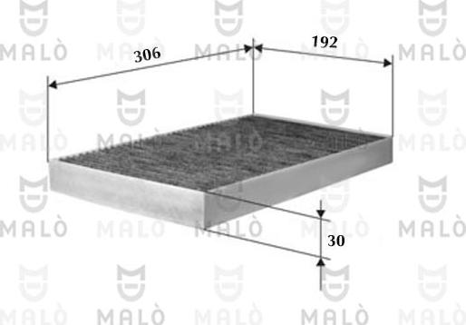AKRON-MALÒ 1530222 - Фільтр, повітря у внутрішній простір autozip.com.ua