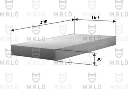 AKRON-MALÒ 1531001 - Фільтр, повітря у внутрішній простір autozip.com.ua
