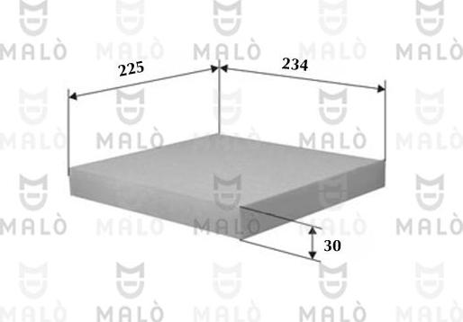 AKRON-MALÒ 1531191 - Фільтр, повітря у внутрішній простір autozip.com.ua
