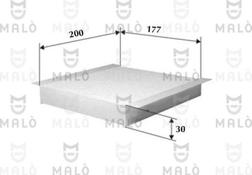 AKRON-MALÒ 1531391 - Фільтр, повітря у внутрішній простір autozip.com.ua