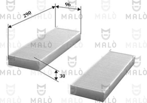 AKRON-MALÒ 1531381 - Фільтр, повітря у внутрішній простір autozip.com.ua