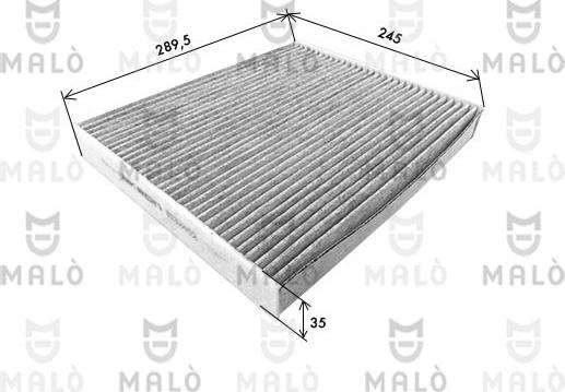 AKRON-MALÒ 1532452 - Фільтр, повітря у внутрішній простір autozip.com.ua