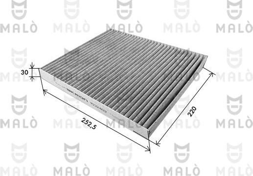 AKRON-MALÒ 1532402 - Фільтр, повітря у внутрішній простір autozip.com.ua