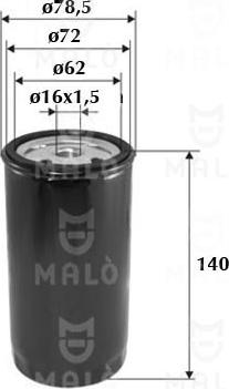 AKRON-MALÒ 1520035 - Паливний фільтр autozip.com.ua