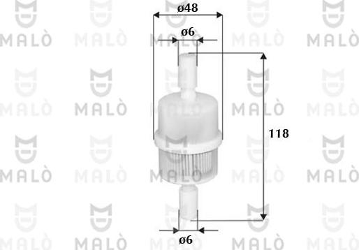 AKRON-MALÒ 1520111 - Паливний фільтр autozip.com.ua