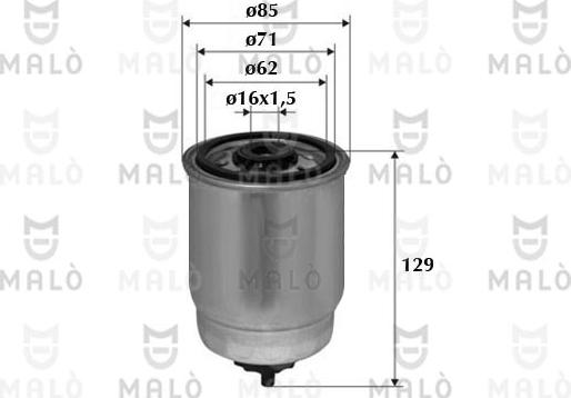 AKRON-MALÒ 1520118 - Паливний фільтр autozip.com.ua