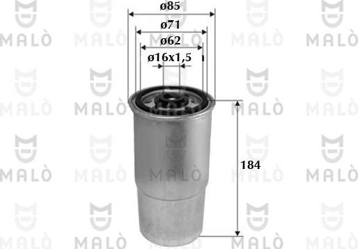 AKRON-MALÒ 1520113 - Паливний фільтр autozip.com.ua